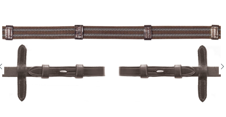 Web Grip Leather Reins