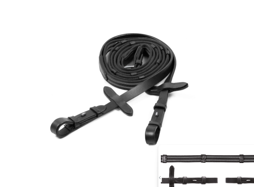 Web Grip Leather Reins