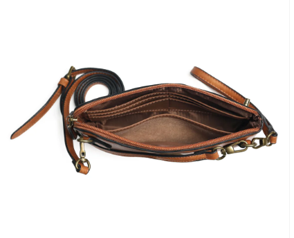 AWST Int'l Lila Vintage Snaffle Bit Clutch Crossbody Bag
