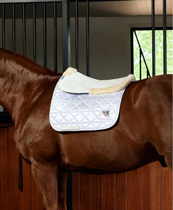 Memory Foam Comfort Fleece Edged Half Pad