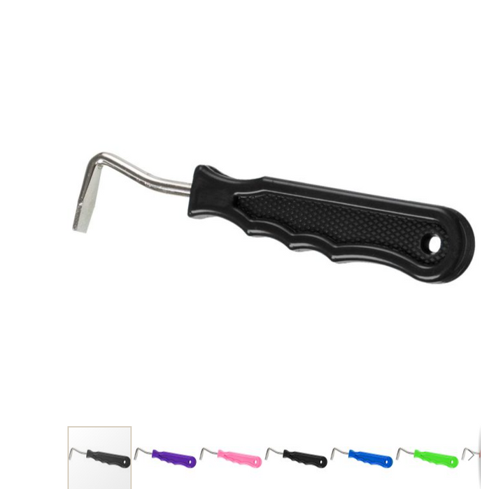 Assorted Tough1 Metal Hoof Pick with Easy Grip Handle