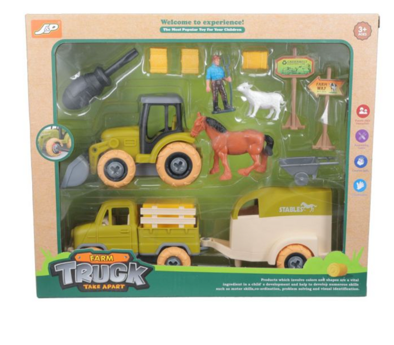 Toy Truck Trailer & Tractor Set