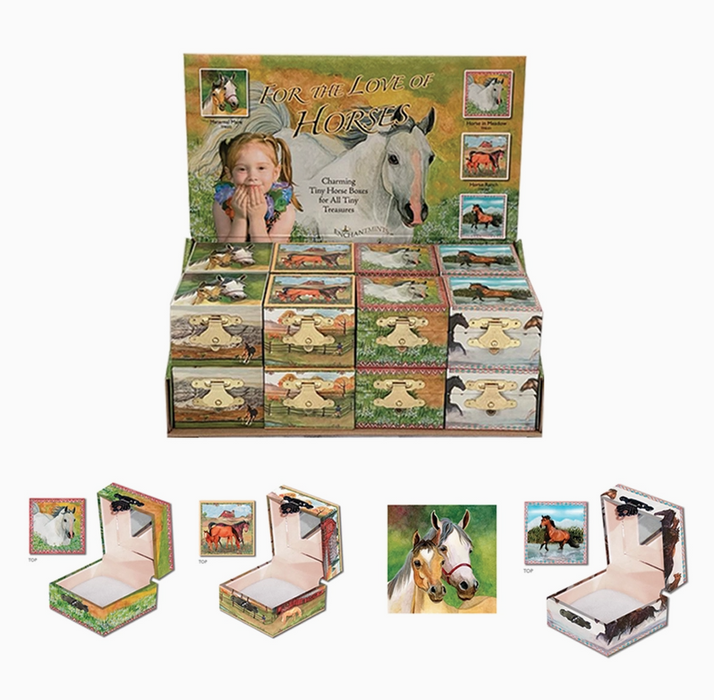 Tiny Treasure Boxes - For the Love of Horses Display Pack