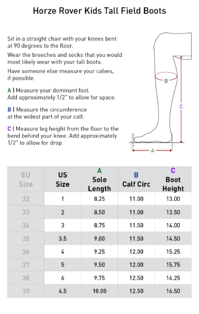 Horze® Rover Tall Field Boots - Youth