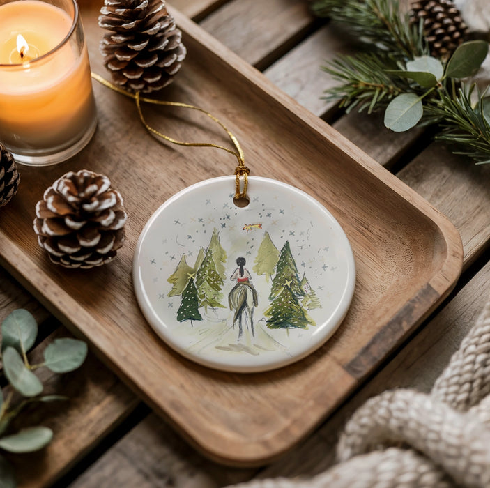Bettina Norton Artwork - Ceramic Horse Ornaments - Equestrian Christmas Decor HorsGrl