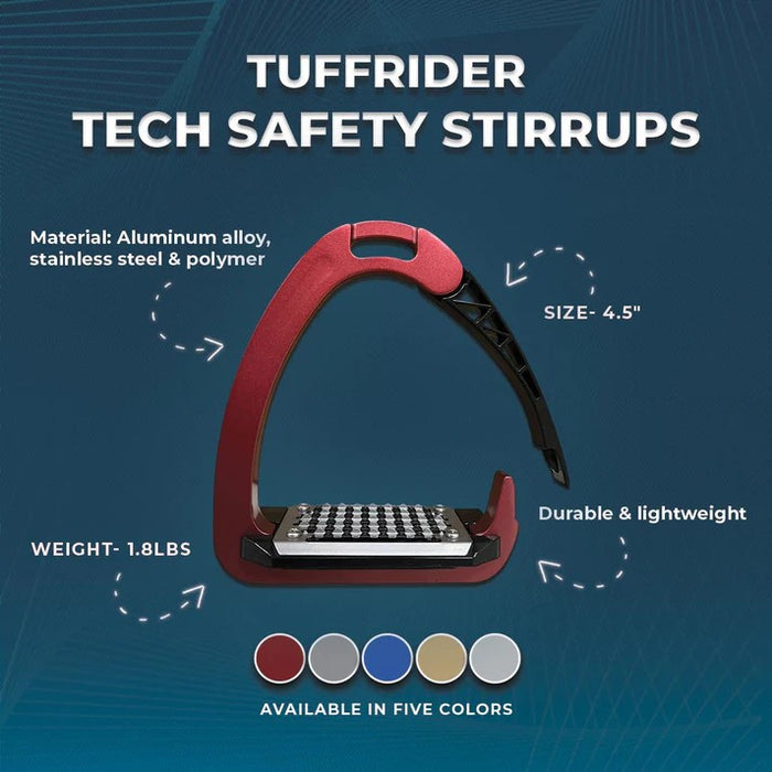 TuffRider Tech Safety Stirrups 4.5"