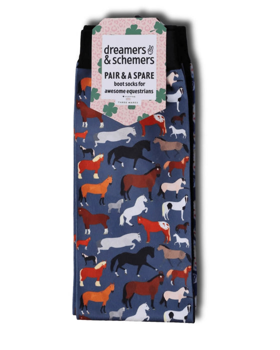 Dreamers & Schemers Pair and A Spare Boot Socks- Ladies