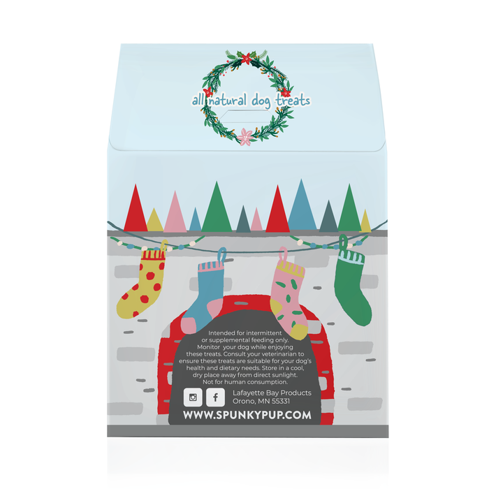 Spunky Pup - Naughty or Nice, Holiday Dog Treats, Peanut Butter & Carob