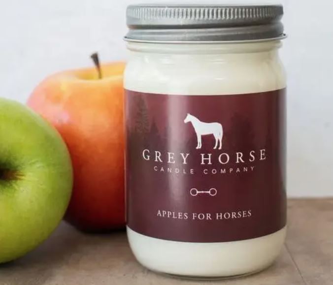 Grey Horse Candle Company Apples For Horses Soy Candle