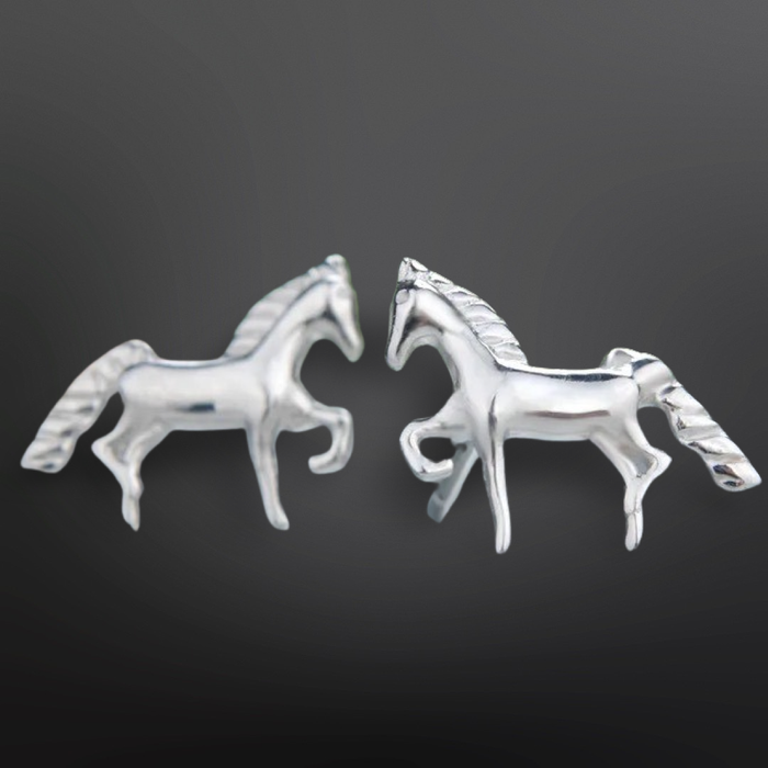 Westrian International - Sterling Silver Mini Horse Stud Earrings