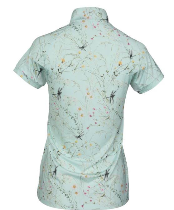 Dapplebay® Dragonfly Meadow 1/4 Zip Riding Top - Short Sleeve Shirt