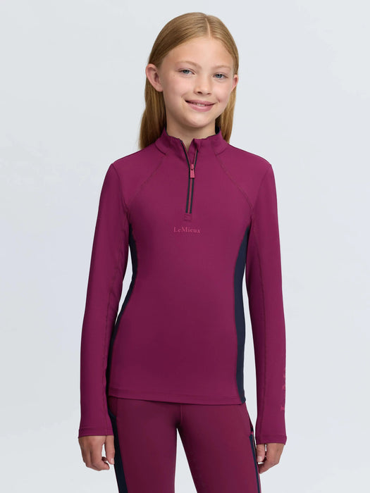 LeMieux Young Rider Classique Base Layer- Blackberry