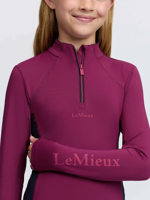 LeMieux Young Rider Classique Base Layer- Blackberry