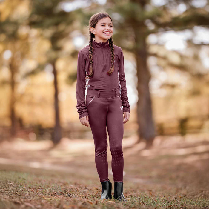 Equinavia Lena Knee Patch Pull On Breeches- Youth