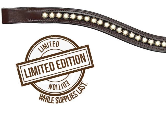 Grewal Equestrian ® Pearl Swoop Browband - Limited Edition
