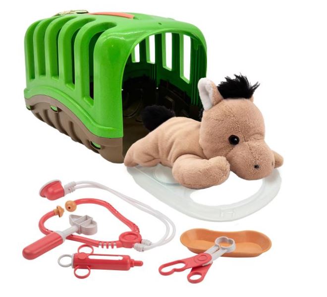 Plush Horse  Veterinary Care Set