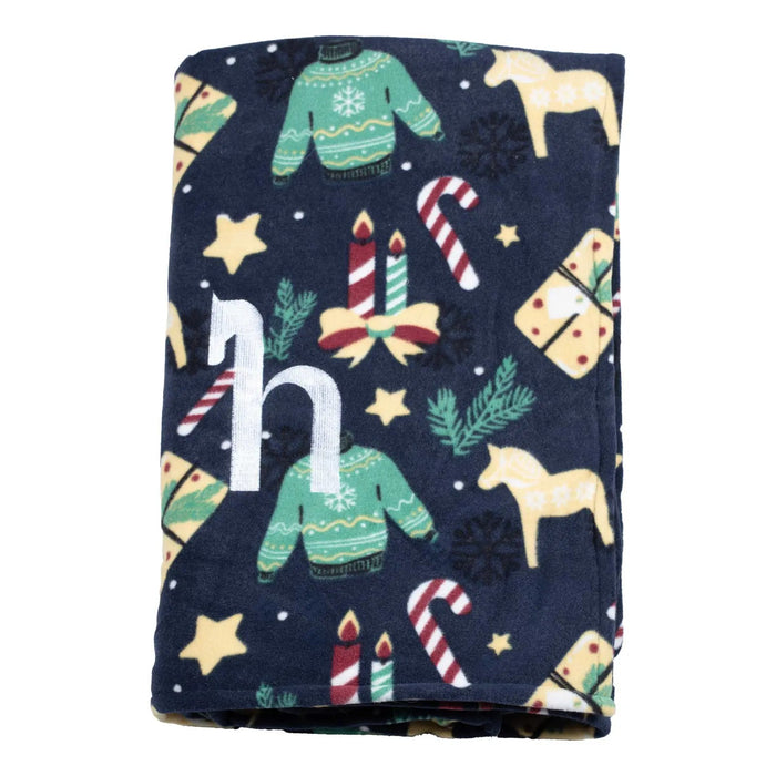 Horze Santa Christmas Throw Blanket Xmas Jumper