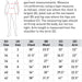 Measurement chart for body dimensions with a figure illustration and text explaining measurement methods.