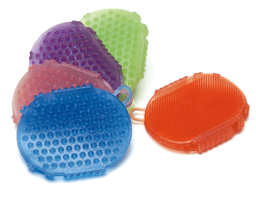 Eco Pure Rubber Jelly Glitter Two Sided Scrubber