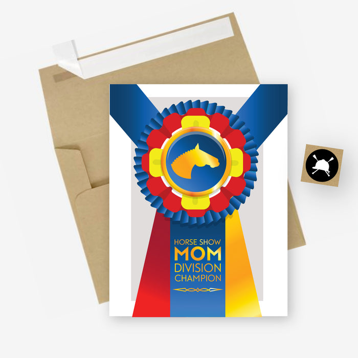 Horse Show Mom Greeting Card